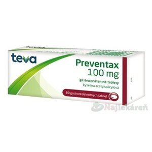 Preventax 100 mg 5x10 tabliet