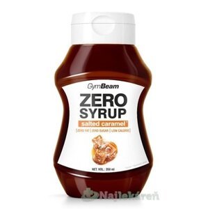 GymBeam ZERO SYRUP salted caramel sirup, príchuť slaný karamel 350 ml