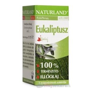 NATURLAND 100% ÉTERICKÝ OLEJ EUKALYPUS, 1x10 ml