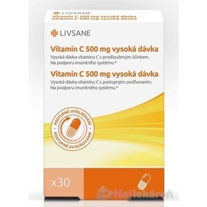 LIVSANE Vitamín C 500 mg s postupným uvoľňovaním 30 cps