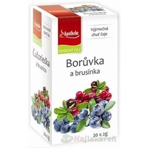 APOTHEKE PREMIER SELECTION ČAJ ČUČORIEDKA+BRUSNICA, 20x2g