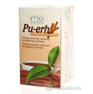 FYTO Pu-erh so škoricou, 20x1,5g