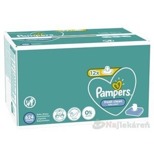 PAMPERS Baby Wipes Fresh Clean Box (12x52ks)