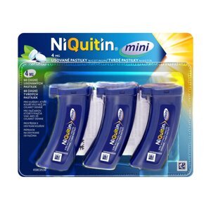 NiQuitin Mini pastilky proti fajčeniu 4mg 60ks