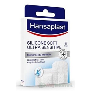 Hansaplast SILICONE SOFT ULTRA SENSITIVE náplasť 8ks