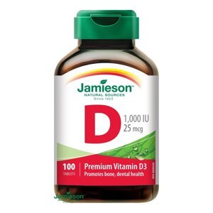 Jamieson Vitamín D3 1000 IU 100 tabliet