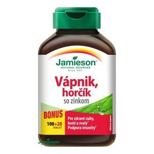 Jamieson Vápnik, horčík so zinkom pre zdravé kosti 120 tabliet