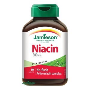 Jamieson Niacín 500 mg s inozitolom 60 tbl