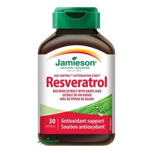 Jamieson Resveratrol 50 mg extrakt z červeného vína 30 cps.