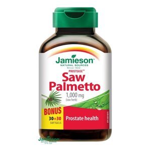 Jamieson Prostease™ Saw Palmetto 125 mg na prostatu 60 cps.