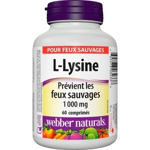 Webber Naturals L- Lysine 1000mg 60 kapsúl