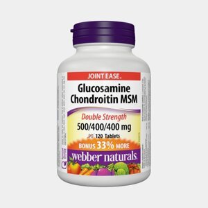 Webber Naturals Glukosamín Chondroitín a MSM 1300mg FORTE 120tabliet