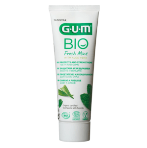 GUM BIO Fresh Mint certifikovaná zubná pasta s fluoridmi 75 ml