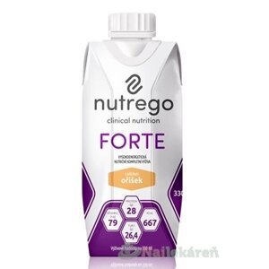 Nutrego FORTE s príchuťou oriešok, 12x330ml