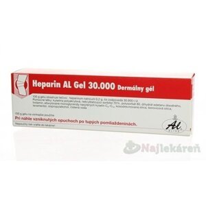 Heparin AL Gel 30 000 na pomliaždeniny a podliatiny 100 g