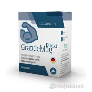 DR.GRANDEL GRANDEMAG DIREKT vrecúška (prášok 400 mg horčíka) 16 ks