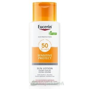 Eucerin SUN SENSITIVE PROTECT SPF 50+ extra ľahké, telové mlieko na oplalovanie 150 ml