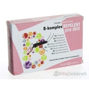 B - komplex REPELENT pre deti - RosenPharma 25ks