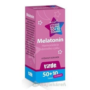 VIRDE Melatonín 1mg na zaspatie 50+10 tabliet