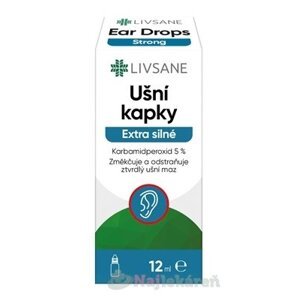 LIVSANE Ušné kvapky Extra Silné s karbamidperoxidom 12 ml