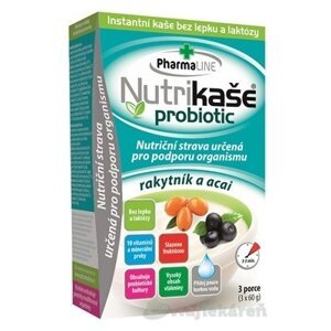 Nutrikaša probiotic - rakytník a acai 3x60 g