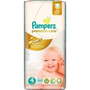 Jednorazové absorpčné plienky PAMPERS PREMIUM CARE 4 Maxi, 52ks