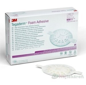 3M TEGADERM Foam Adhesive penové krytie na rany, adhezívne, ovál, 10x11cm, 10ks