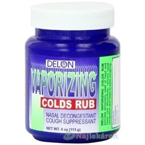 DELON VAPORIZING COLDS RUB balzam pri prechladnutí 113 g