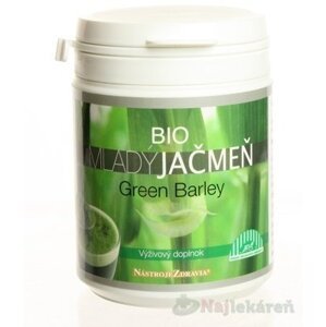 MLADÝ JAČMEŇ BIO Green Barley prášok z výhonkov jačmeňa, 80g