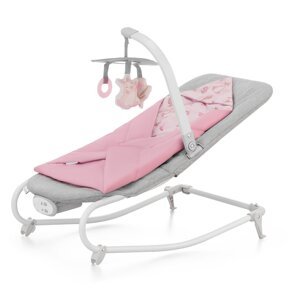 KINDERKRAFT Húpatko vibrujúce s melódiou Felio 2 Peony Rose 0m+, do 9 kg