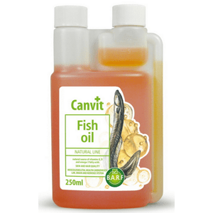 Canvit Fish Oil vysoko kvalitný rybí olej na zdravú srsť a vitalitu pre psy 250ml