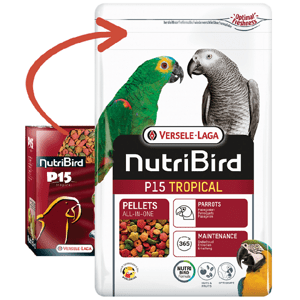 Versele Laga NutriBird P15 Tropical - pelety pre veľké papagáje 1kg