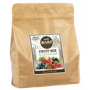 Canvit BARF Fruit Mix produkt obsahujúci rôzne druhy ovocia a bylín pre psy 800g