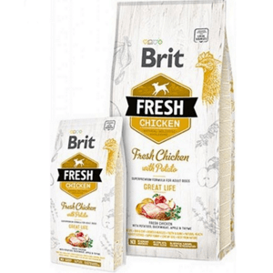 BRIT Fresh Adult Great Life kura so zemiakom 2,5kg