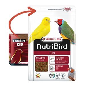 Versele Laga Orlux NutriBird C19 - pelety pre chov kanárov a exotov 3kg