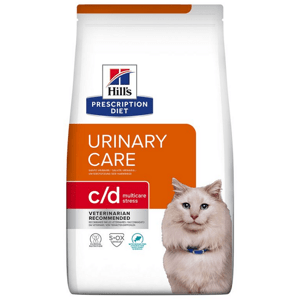 HILLS PD Feline c/d Urinary Stress morská ryba granule pre mačky 1,5kg