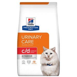 HILLS PD Feline c/d Urinary Stress Chicken Dry granule pre mačky 8kg