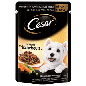 CESAR kapsička dog chutné kuracie s mrkvou pre psy 24x100g