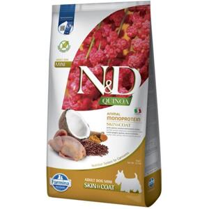 Farmina N&D dog QUINOA (GF) adult mini, skin & coat, quail & coconut granule pre psy 7kg