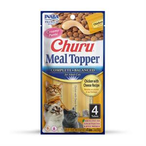 Maškrta pre mačky Inaba Churu Meal Topper cat Kura so syrom 4 tuby 56g