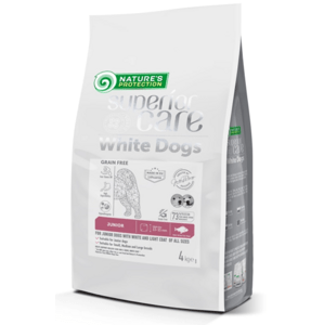 Natures Protection PRO Superior granule s bielou rybou pre dospievajúce biele psy 17kg