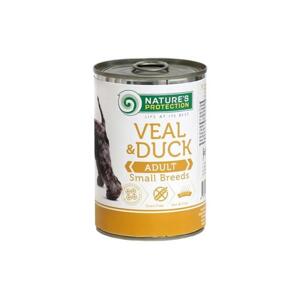 Natures Protection Veal & Duck konzerva s teľacím a kačacím mäsom pre dospelé psy malých plemien 400g