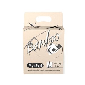 MONPERI Jednorazové eko plienky Bamboo L 8-13 kg