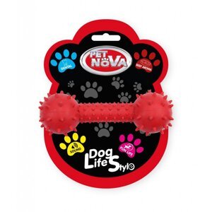 Petnova - Hracky HRACKA - TPR DUMBBELL 14CM RED