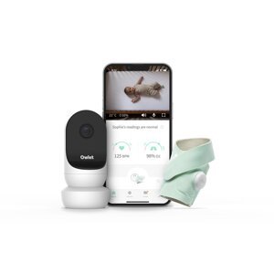 OWLET Ponožka inteligentná Owlet Smart Sock 3 a Kamera Owlet Cam 2 - svetlozelená