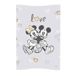 CEBA Podložka prebaľovacia mäkká COSY 50x70 Disney Minnie&Mickey Grey