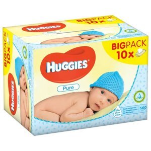 10x HUGGIES® Single Pure Obrúsky vlhčené 56 ks