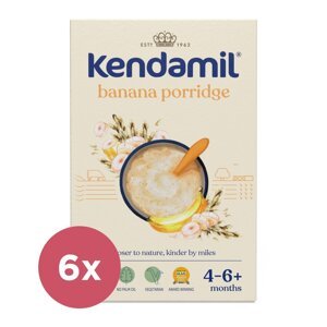 6x KENDAMIL Kaša mliečna s banánom (150 g), 4m+