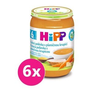 6x HiPP BIO Kuracia polievka s pšeničnou krupicou (190 g)